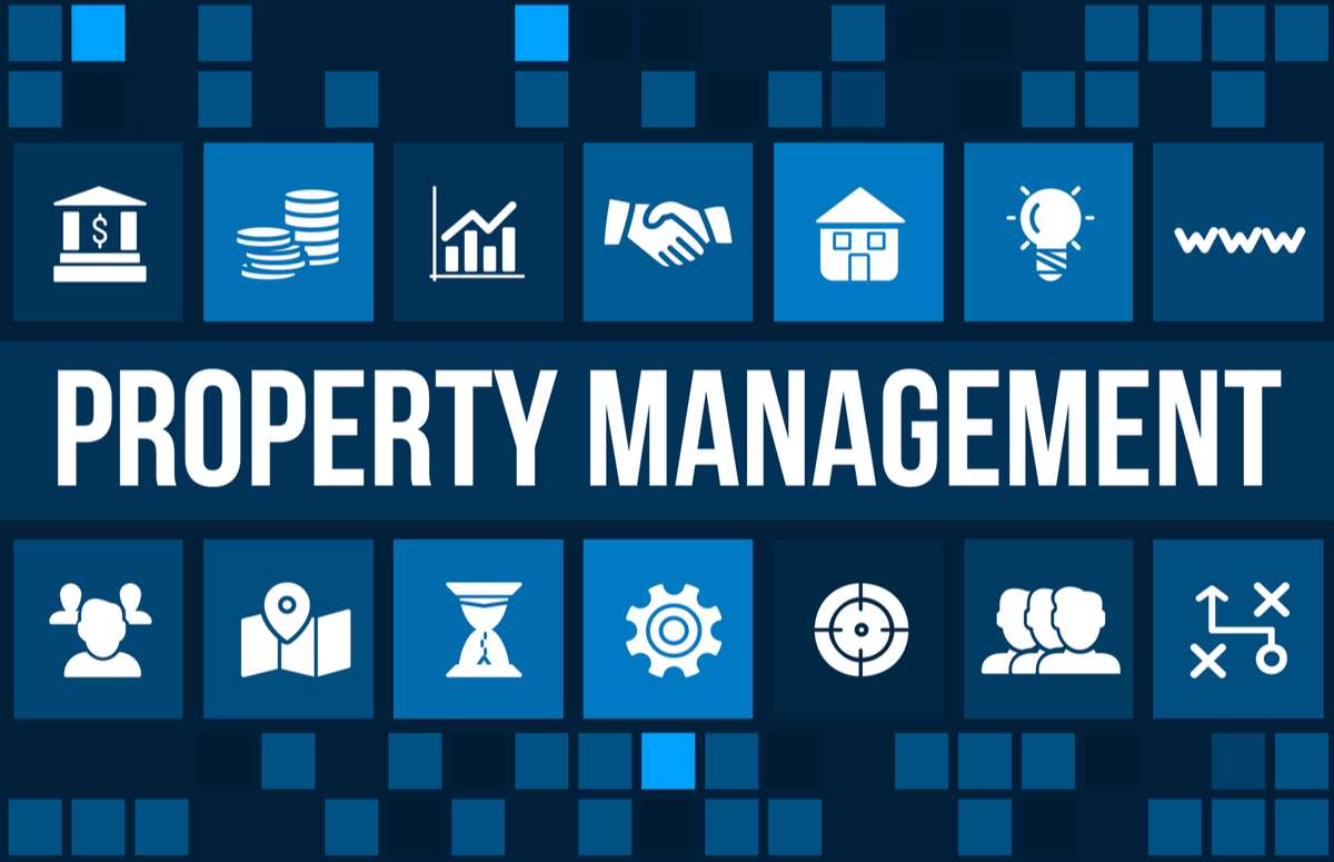 Property Management concept image with business icons and copyspace-1